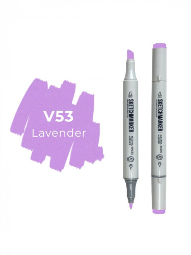 Маркер двухсторонний на спиртовой основе Sketchmarker Цвет Лаванда