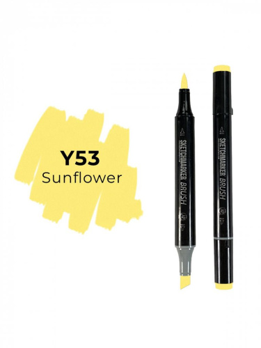 Маркер двухсторонний на спиртовой основе Sketchmarker Brush Цвет Подсолнух