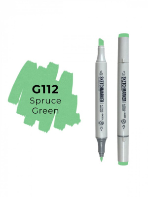 Маркер двухсторонний на спиртовой основе Sketchmarker Цвет Зеленая ель