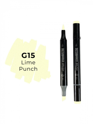 Маркер двухсторонний на спиртовой основе Sketchmarker Brush Цвет Лаймовый пунш