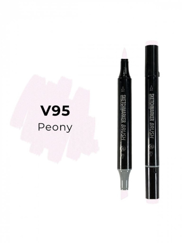 Маркер двухсторонний на спиртовой основе Sketchmarker Brush Цвет Пион