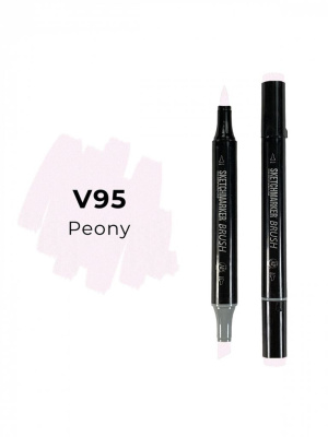 Маркер двухсторонний на спиртовой основе Sketchmarker Brush Цвет Пион