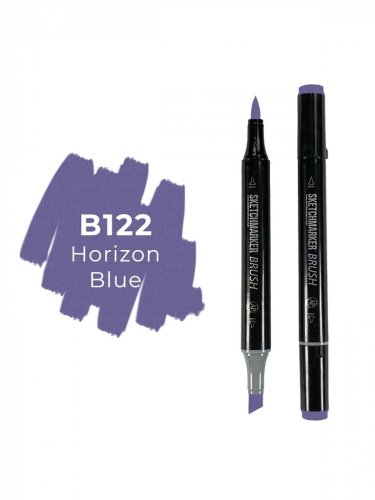 Маркер двухсторонний на спиртовой основе Sketchmarker Brush Цвет Синий горизонт