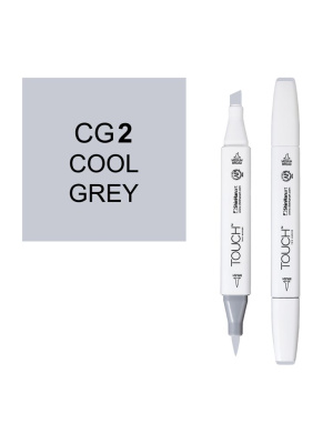 Маркер спиртовой BRUSH Touch Twin цв. CG2 холодный серый