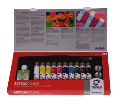 ?Набор акрила Talens "Van Gogh" 10 цв*40 мл + аксессуары