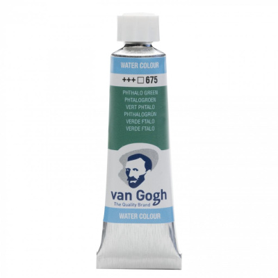 Акварель Talens "Van Gogh" 10 мл Зеленый фталоцианин / PG7