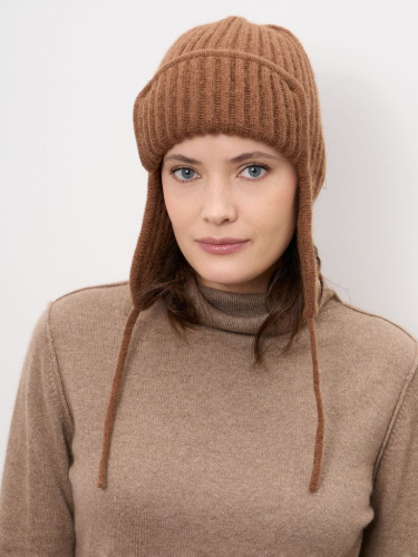 Ушанка из верблюжьей шерсти рыжая