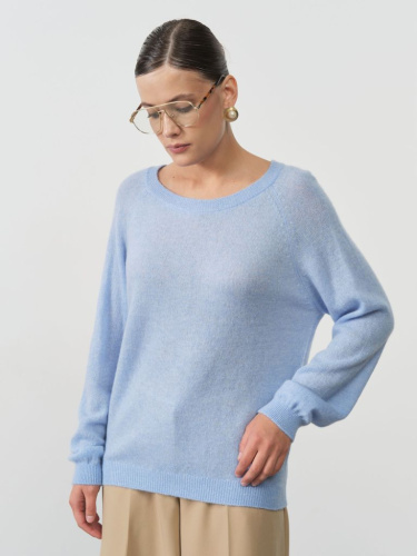 Джемпер кашемировый 1105 голубой