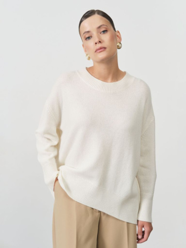 Джемпер из кашемира 1121 кремовый