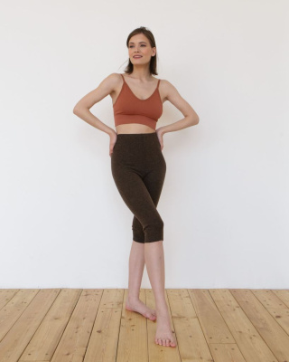 Шорты из шерсти коричневые (бриджи)