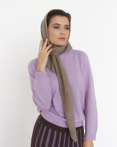 Косынка кашемировая 12105 капучино