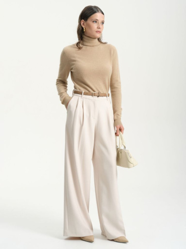 Водолазка из шерсти верблюжонка 5040 бежевая