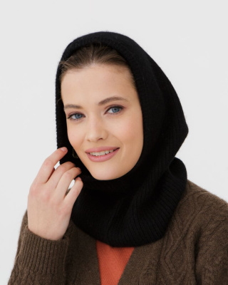 Балаклава из пуха яка 04255 черный