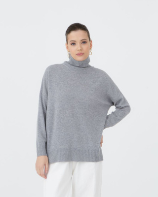 Джемпер из кашемира 12072 серо-голубой