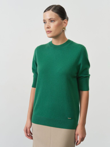 Джемпер кашемировый 17070 зеленый