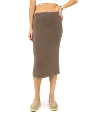 Юбка из кашемира 8033 капучино