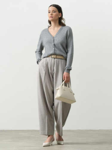 Кардиган из кашемира женский KW021263-E серо-голубой