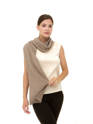 Шарф из кашемира 03034 капучино