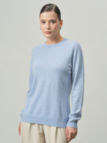 Джемпер из кашемира женский KW040797-E голубой