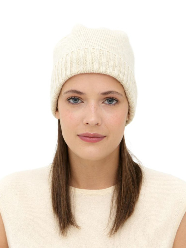Шапка из монгольской шести 3Т10011 бежевая