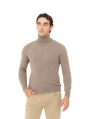 Водолазка из кашемира мужская KM050304-E капучино