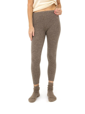 Рейтузы из 100% шерсти серо-коричневые