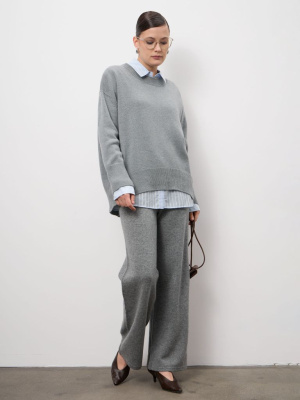 Джемпер женский из кашемира 1121 серый