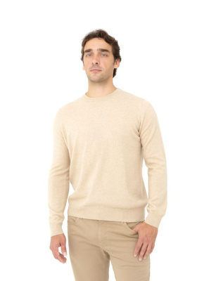 Джемпер из кашемира мужской KM040800-E бежевый