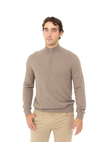 Джемпер из кашемира мужской KM010005-E капучино