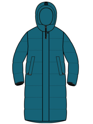 Пальто женское пуховое BASK