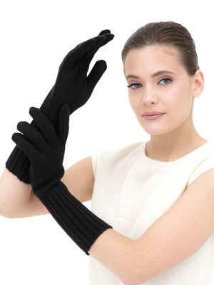 Перчатки из пуха яка 31015 черные