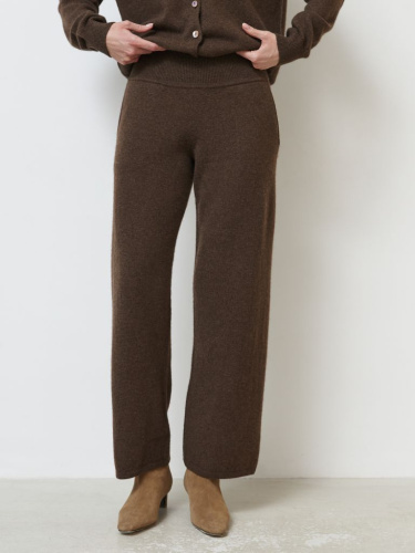 Брюки из пуха яка 05122 коричневые