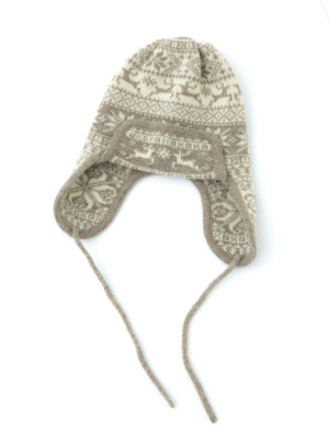 Детская ушанка из шерсти 5K10022 какао