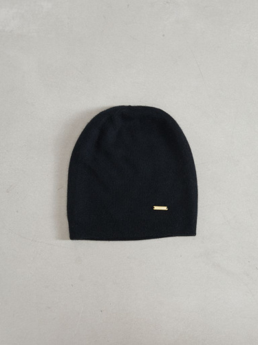 Шапка кашемировая двойная UL черная