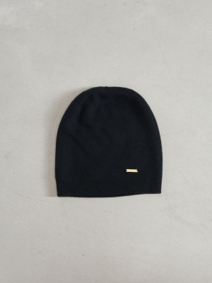 Шапка кашемировая двойная UL черная