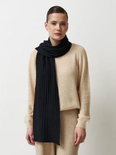 Шарф из кашемира 12093 черный