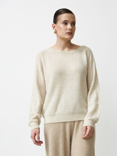 Джемпер кашемировый 1105 серо-бежевый