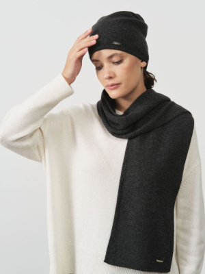 Шарф из кашемира 03034 графит