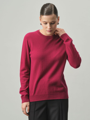 Джемпер из кашемира женский KW040797-E баклажановый