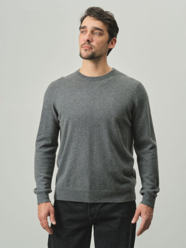 Джемпер из кашемира мужской KM040800-E серый