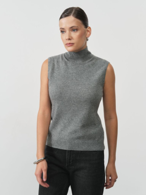 Джемпер женский из кашемира 6051 серый