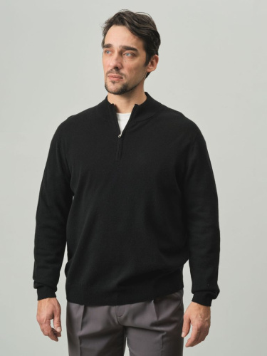 Джемпер из кашемира мужской KM010005-E черный