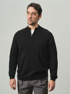 Джемпер из кашемира мужской KM010005-E черный