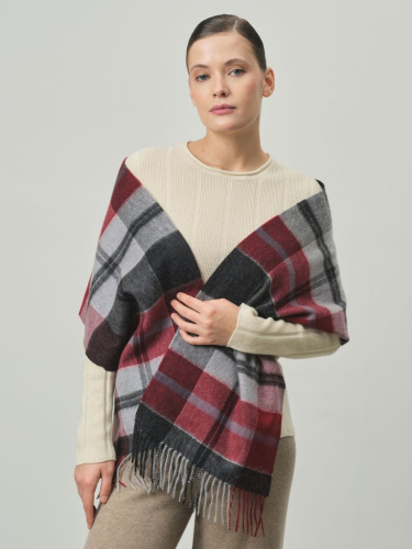 Шарф из кашемира 12046 красный