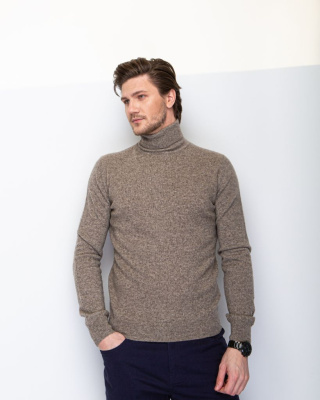 Водолазка мужская из пуха яка 5049 серая