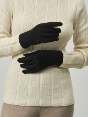 Перчатки из кашемира KW190237-D черные