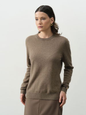 Джемпер из кашемира женский KW040797-E капучино