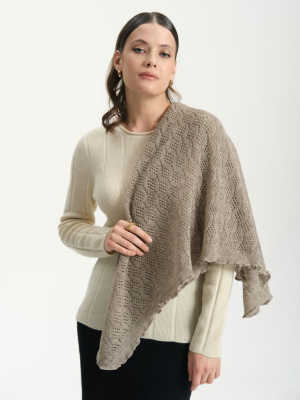 Платок из шерсти UL серый