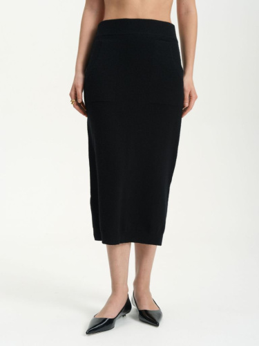 Юбка женская из пуха яка 8024а черная