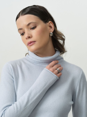 Свитер женский из кашемира 5145 аквамарин